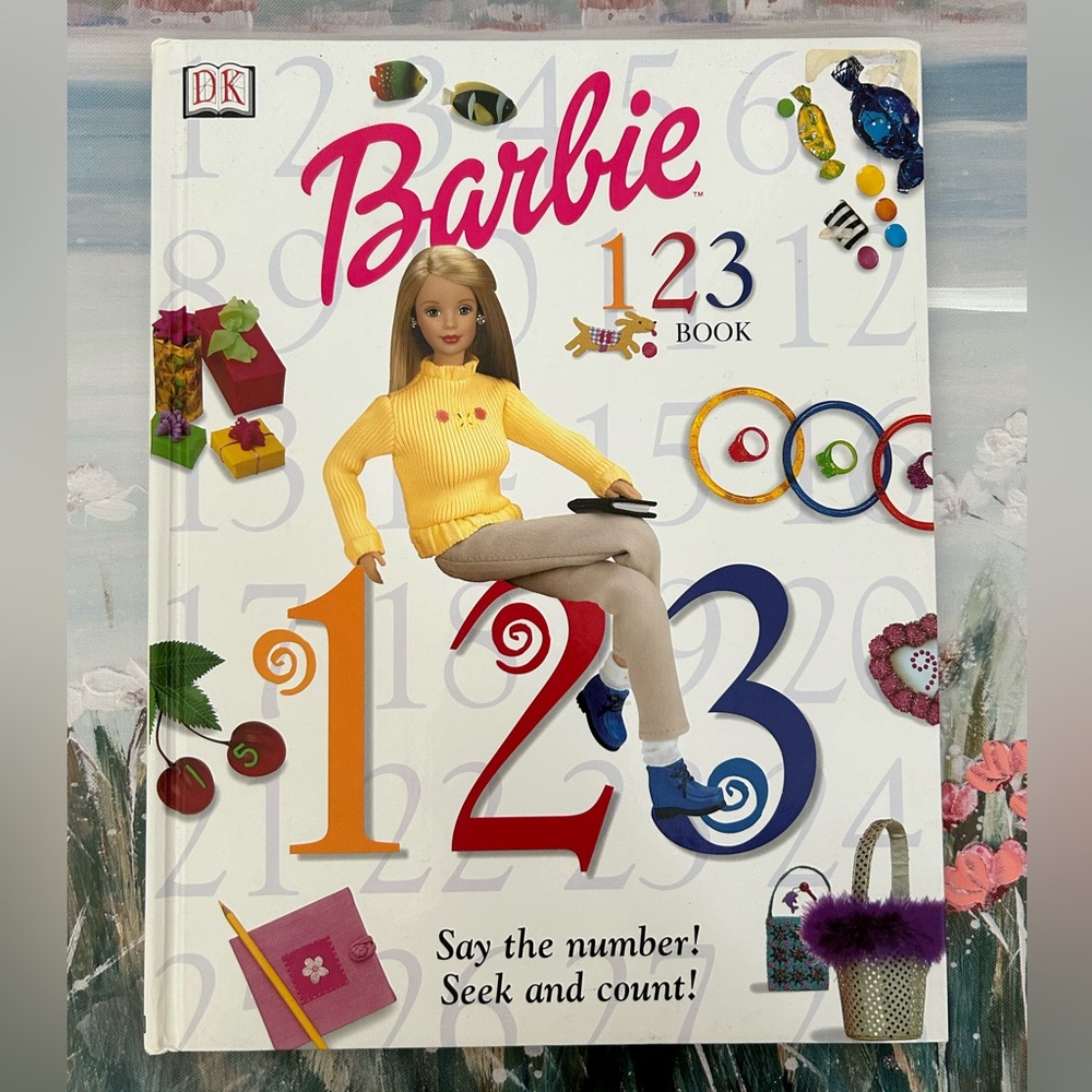 Vintage Barbie the 123 Book Counting Seek & Find Large Hardcover Collectibles💕